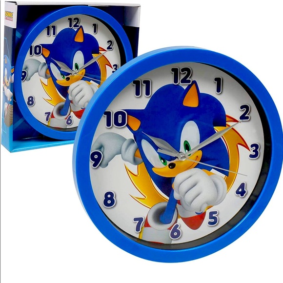 Sonic the Hedgehog Wall Clock-NWT - Picture 1 of 3